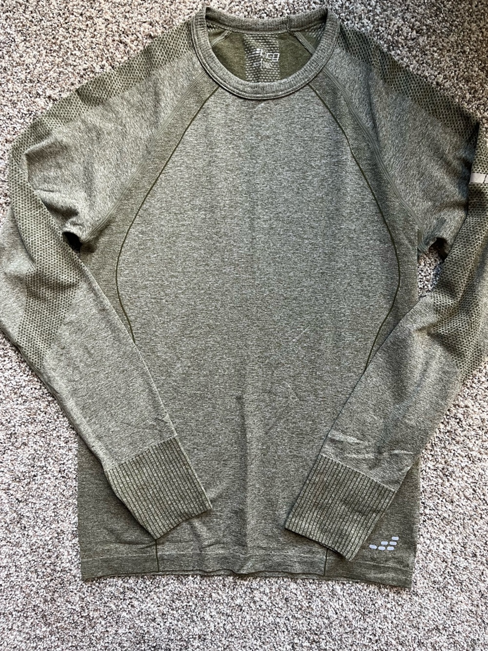 BCG Women’s Green Running Workout Long Sleeve XS